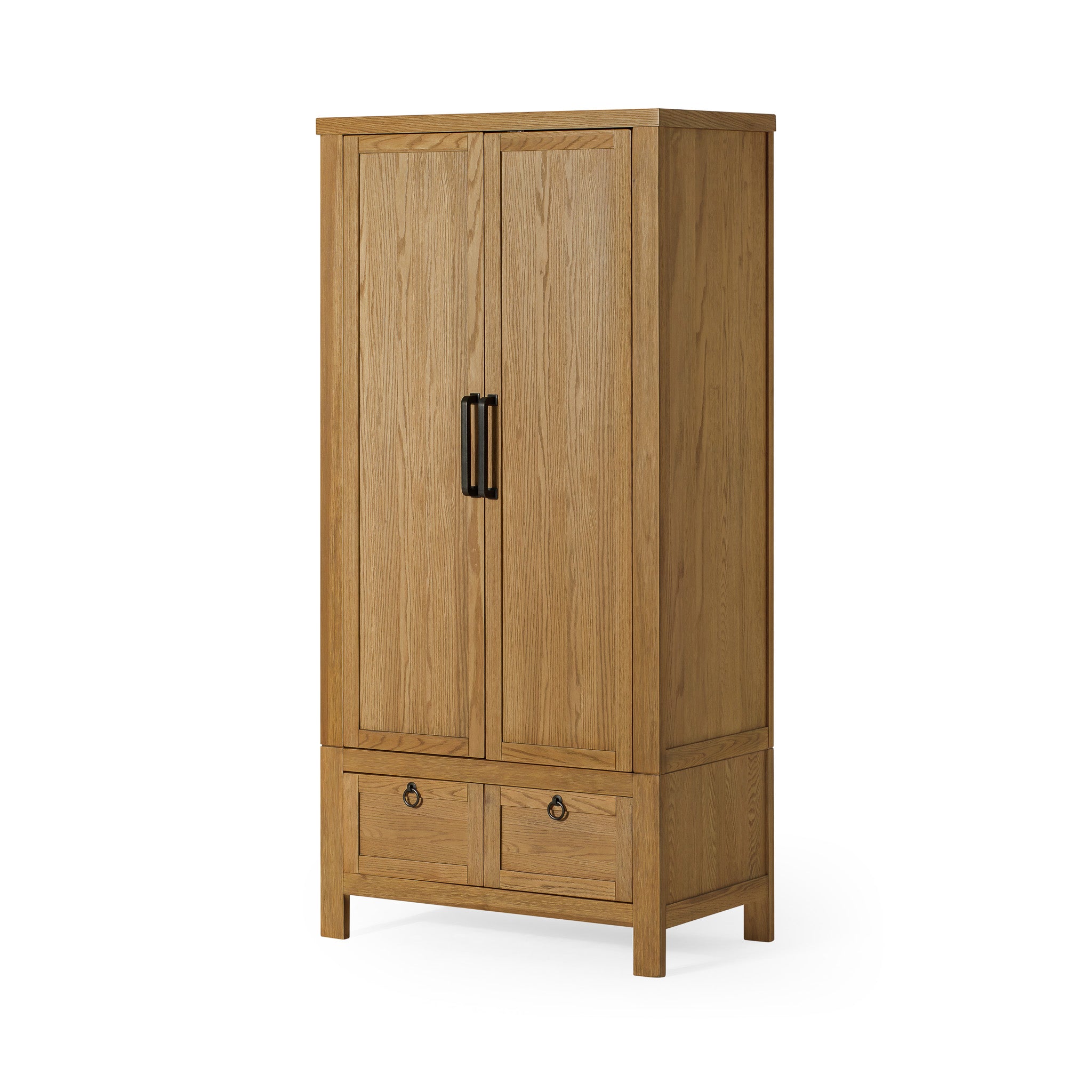 Vaughn Organic Wooden Cabinet in Weathered Natural Finish in Cabinets by Maven Lane