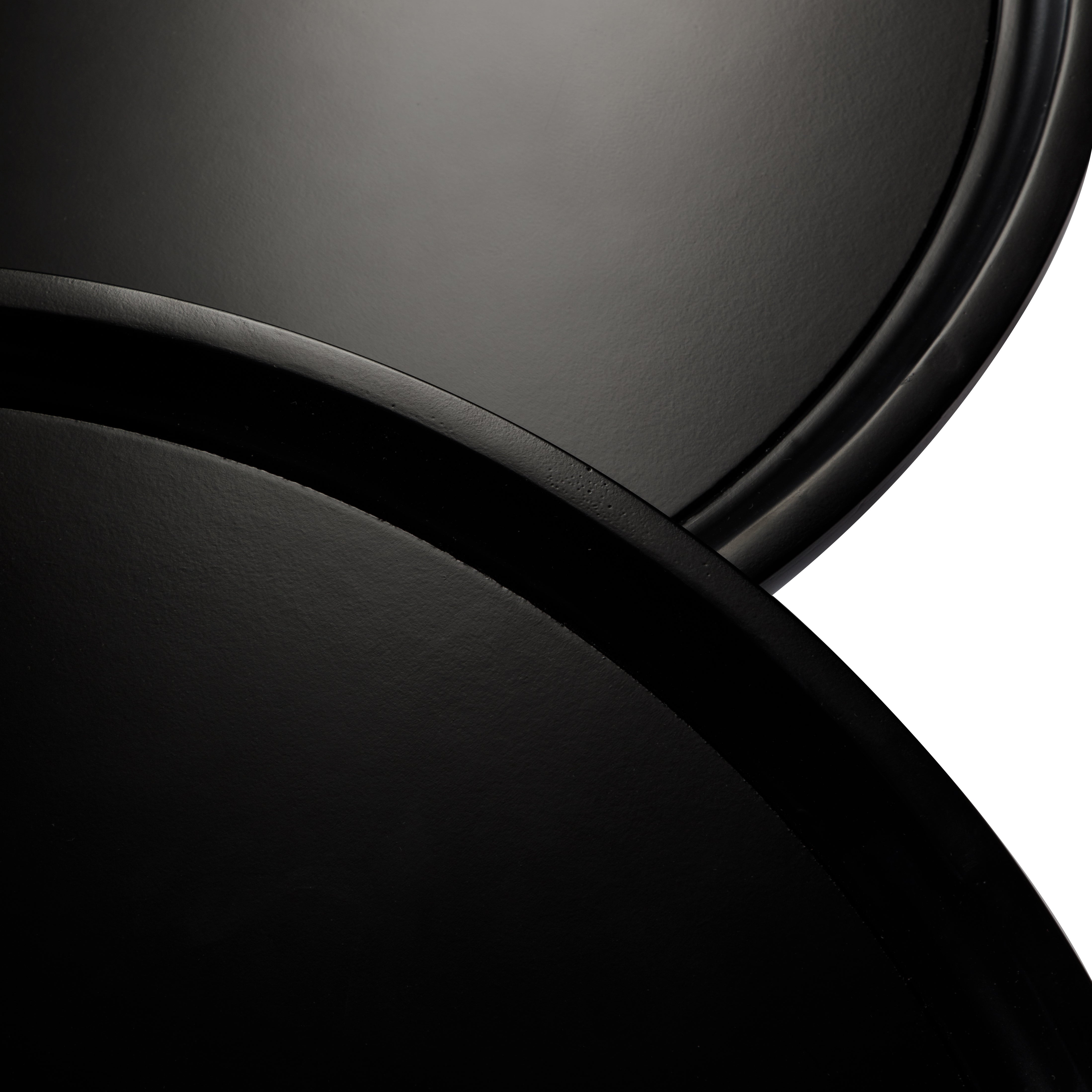 Sonia Rustic Wooden Nesting Coffee Tables in Black Finish in Nesting Tables by Maven Lane