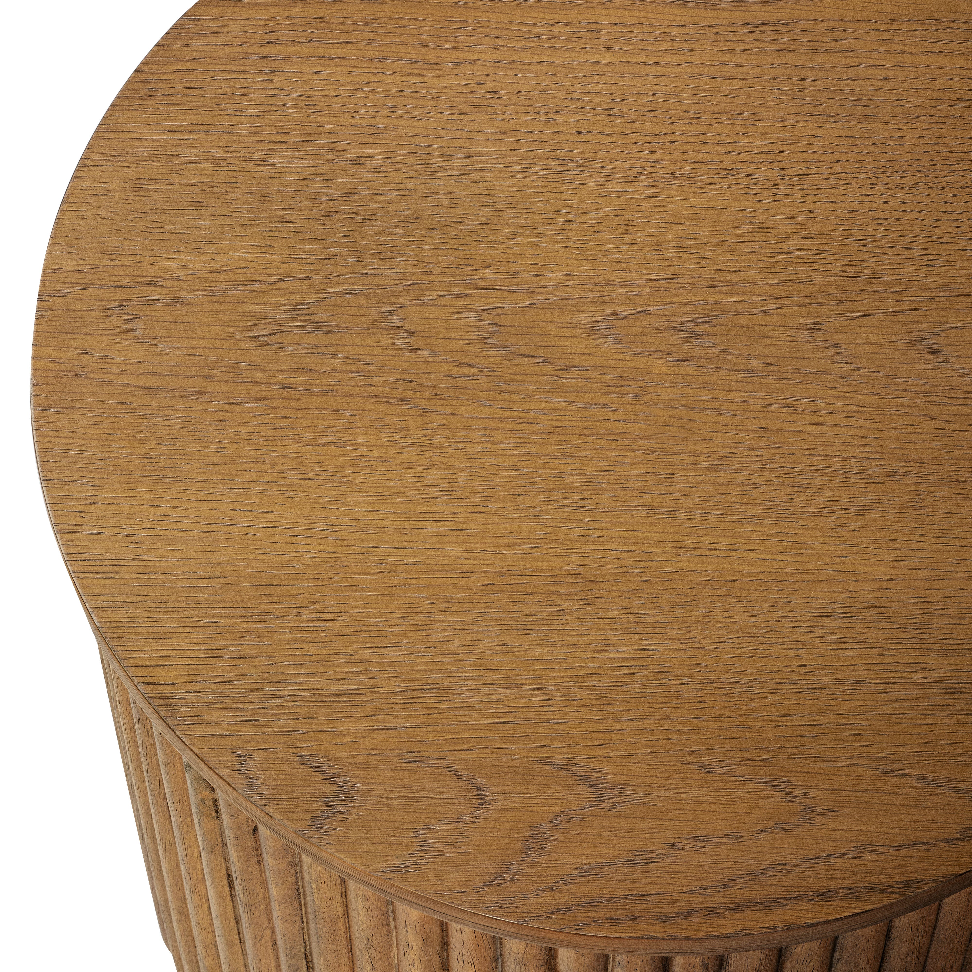 Dallas Round Side Table in Aged Natural Finish in Side Table by Maven Lane