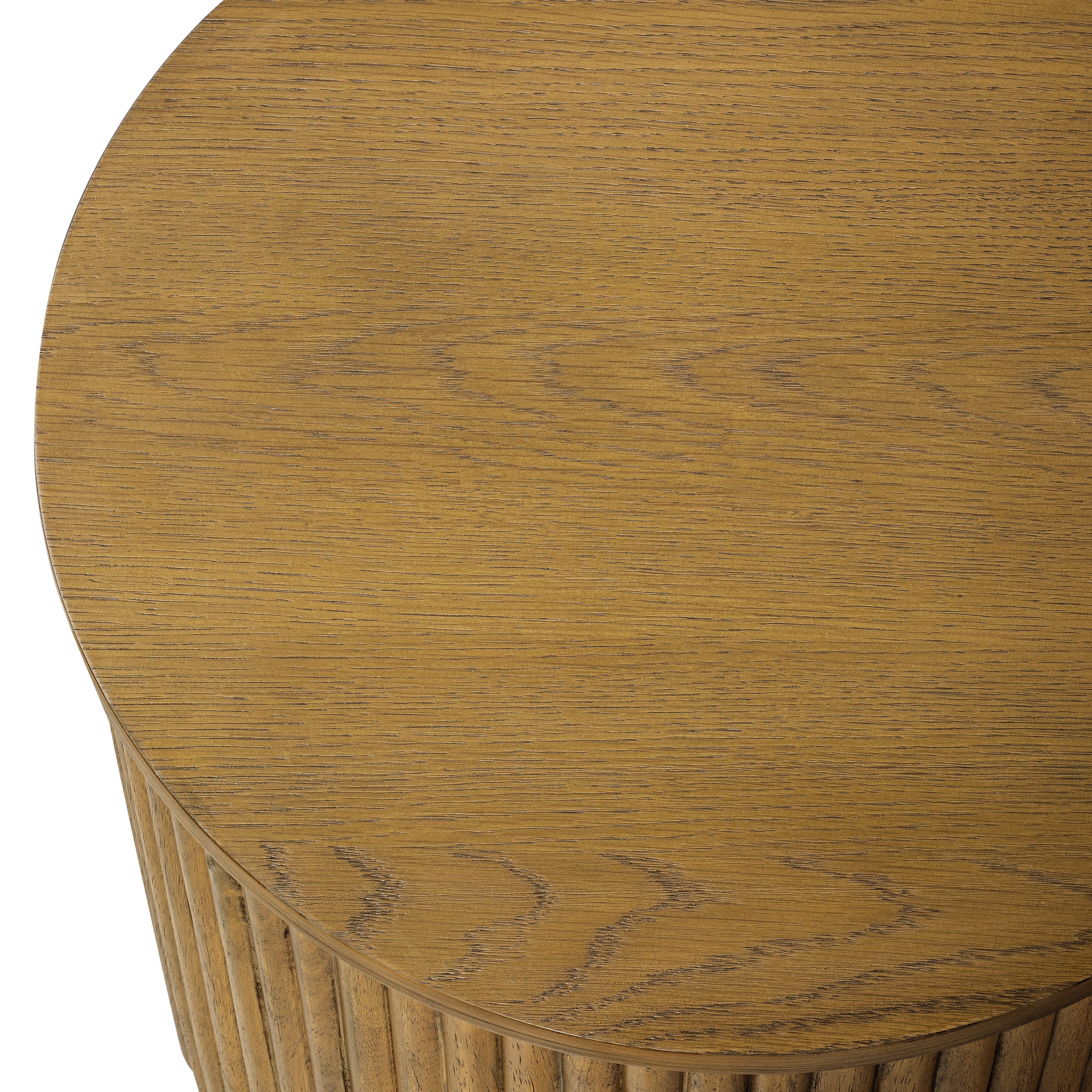 Dallas Round Side Table in Aged Natural in Side Table by Maven Lane