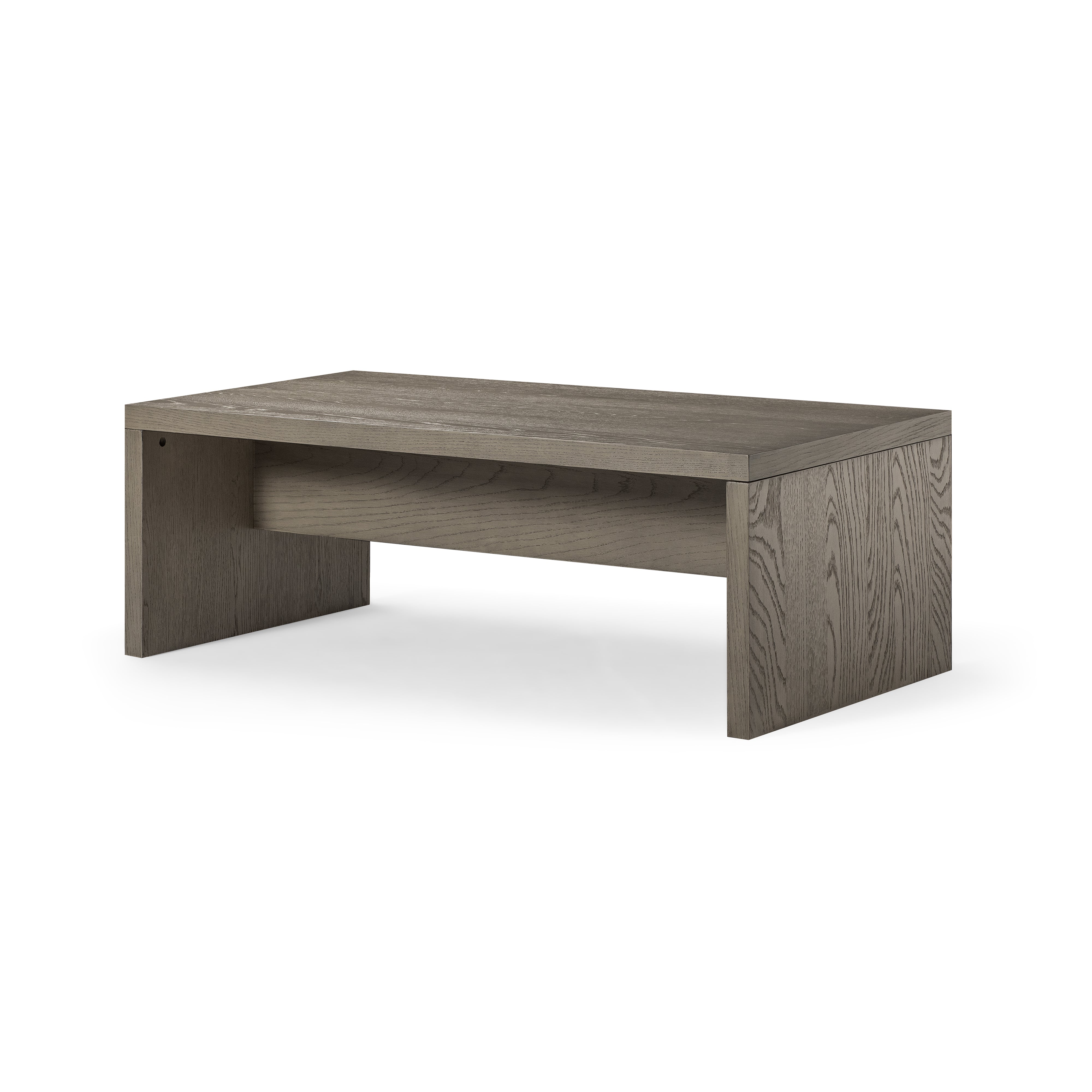 Zeno Rectangular Coffee Table in Aged Grey in Coffee Table by Maven Lane