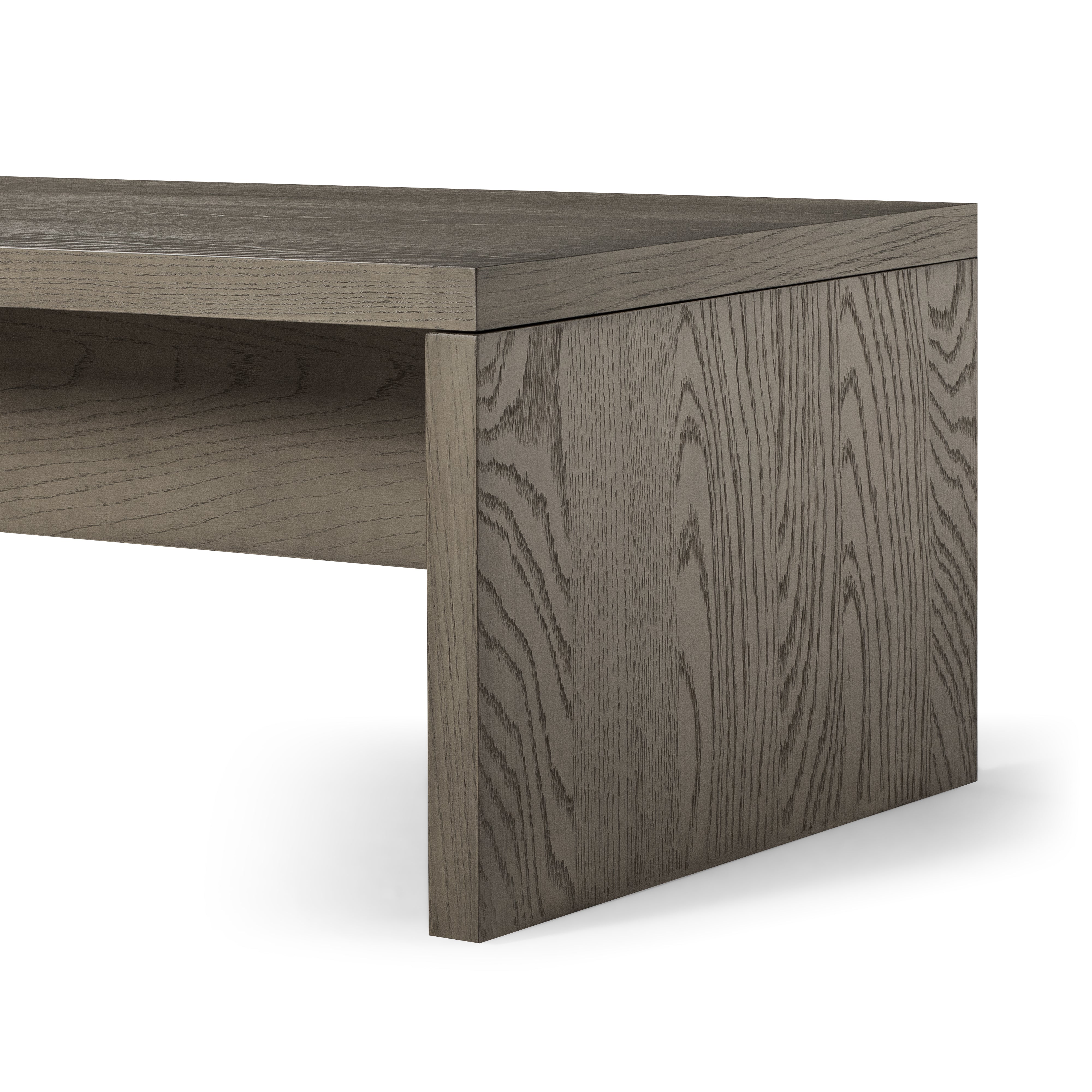 Zeno Rectangular Coffee Table in Aged Grey in Coffee Table by Maven Lane