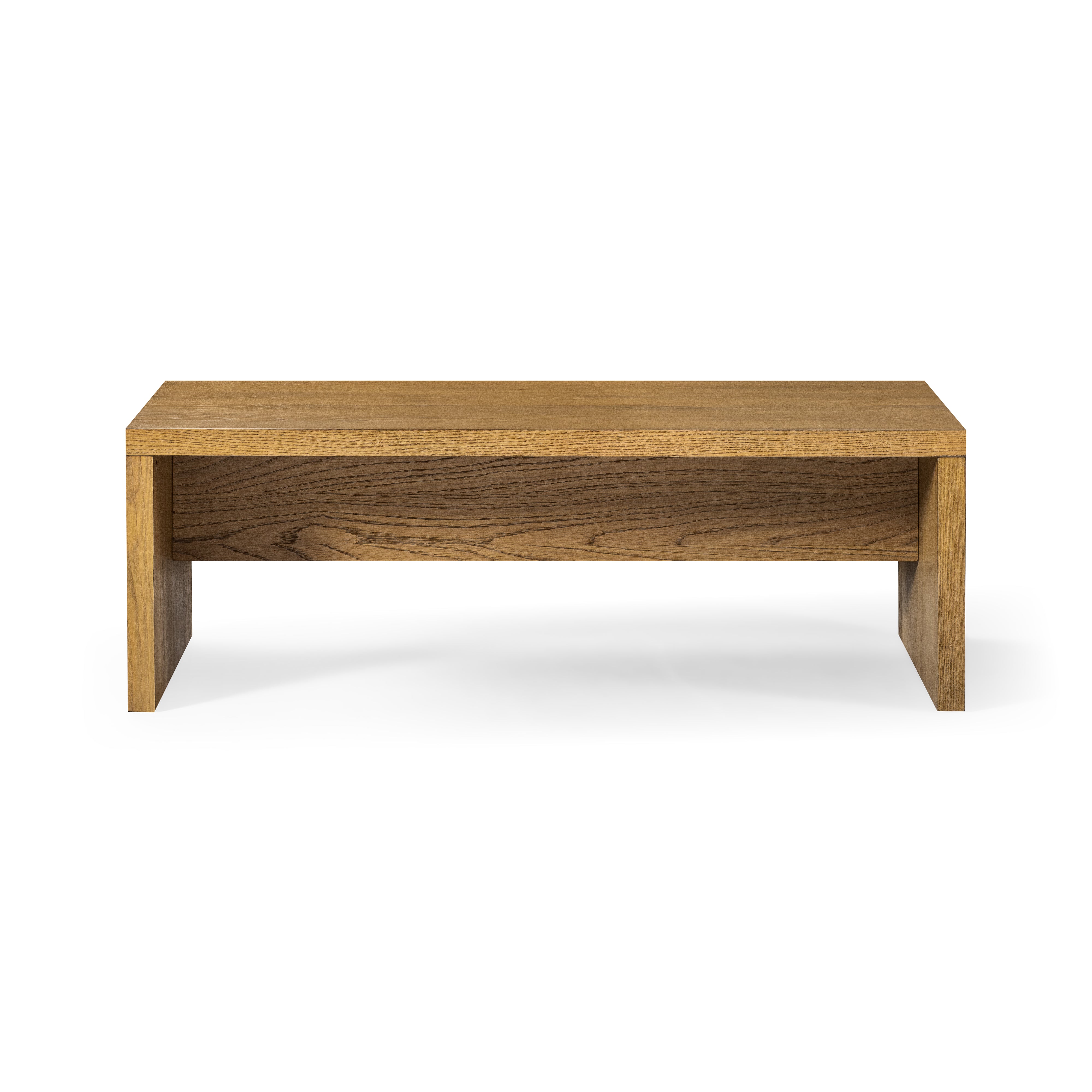 Zeno Rectangular Coffee Table in Aged Natural in Coffee Table by Maven Lane