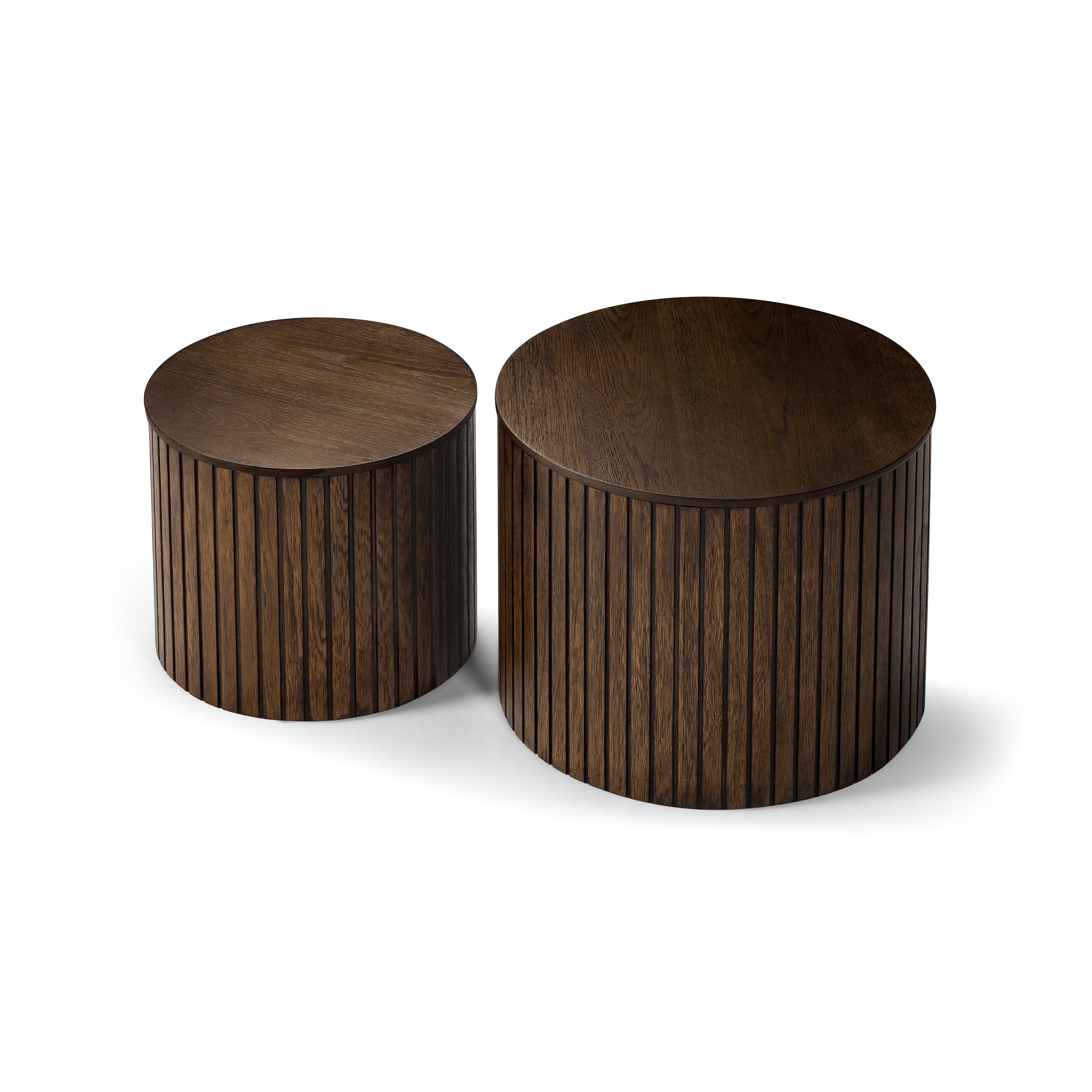 Austin Nesting Coffee Tables in Aged Brown in Nesting Tables by Maven Lane