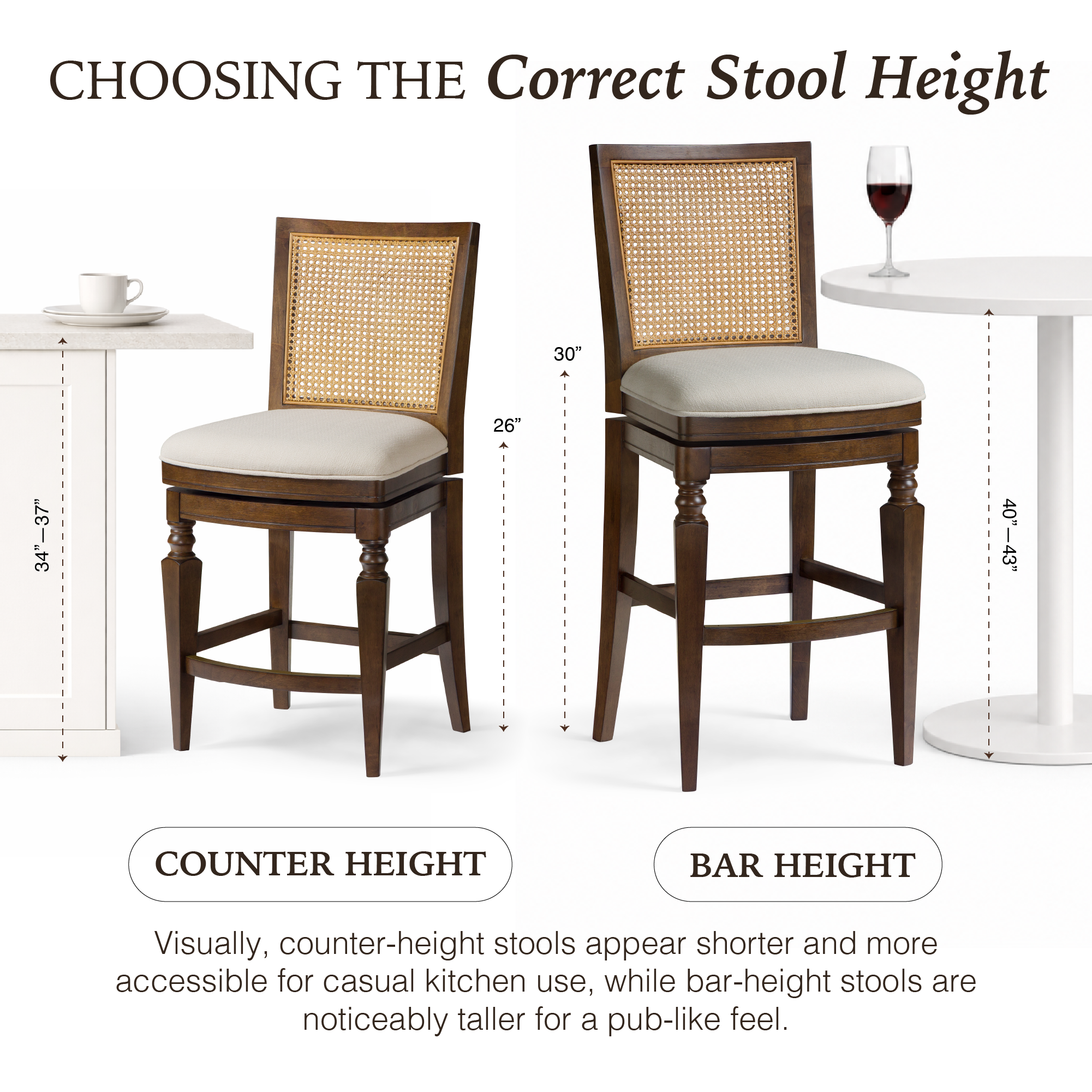 Sonoma Swivel Bar Stool in Brown Finish and Beige Fabric in Stools by Maven Lane
