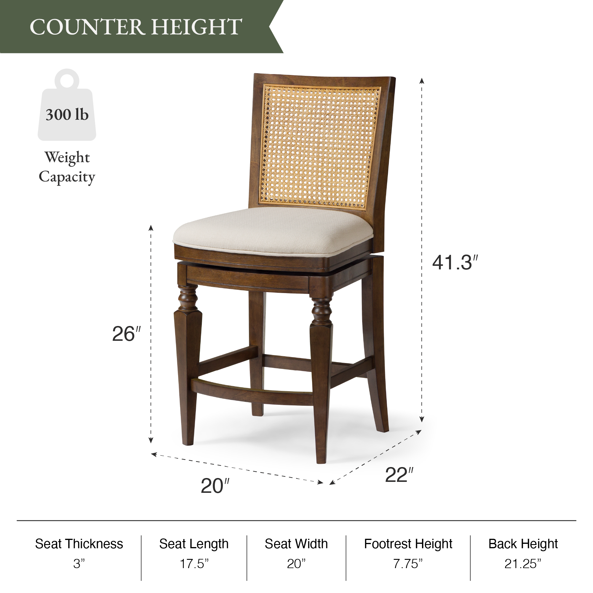Sonoma Swivel Counter Stool in Brown Finish and Beige Fabric in Stools by Maven Lane