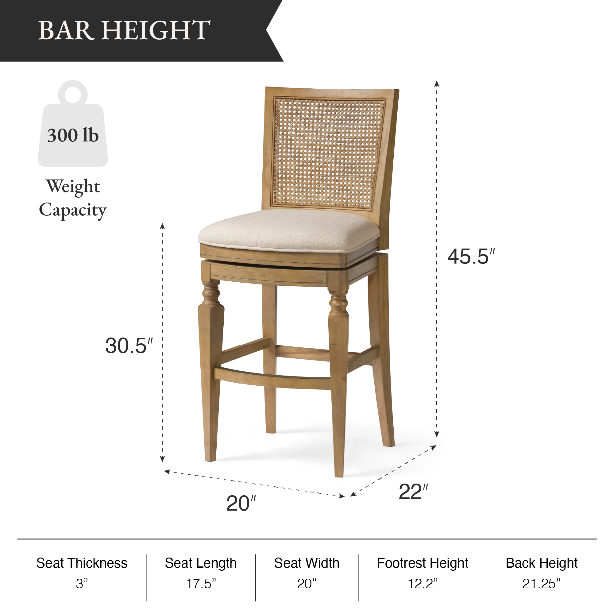 Sonoma Swivel Bar Stool in Natural Finish and Beige Fabric in Stools by Maven Lane