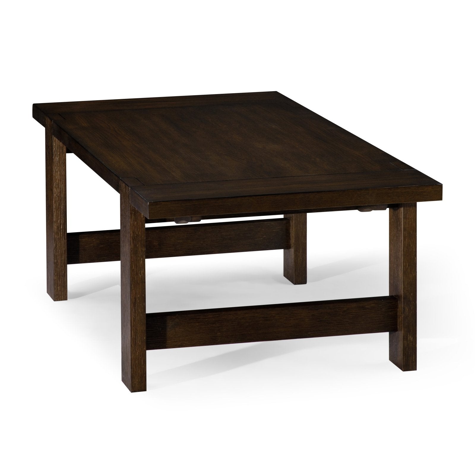 Angelo Rustic Rectangular Wooden Coffee Table In Aged Brown in Coffee Table by Maven Lane