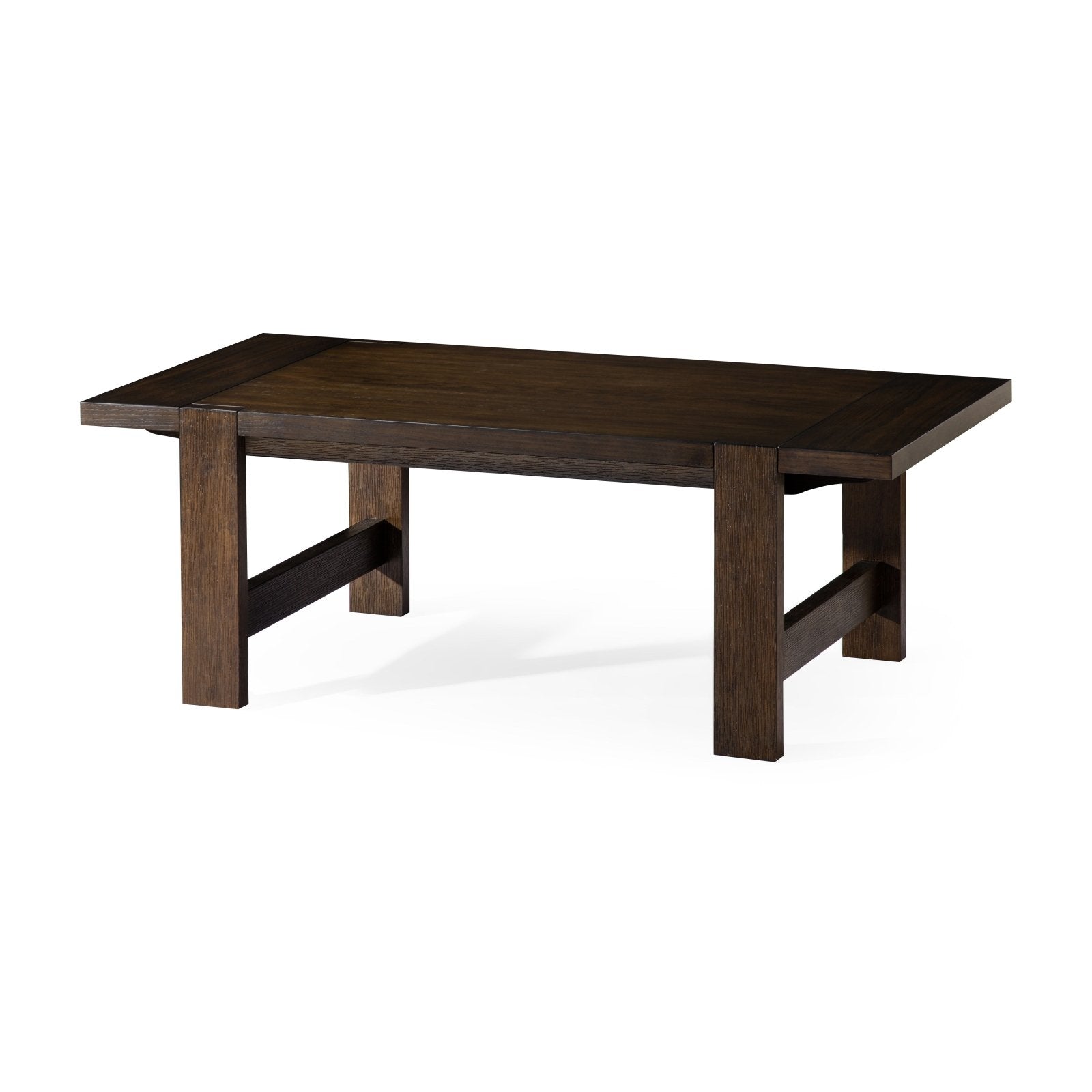 Angelo Rustic Rectangular Wooden Coffee Table In Aged Brown in Maven Lane by Maven Lane