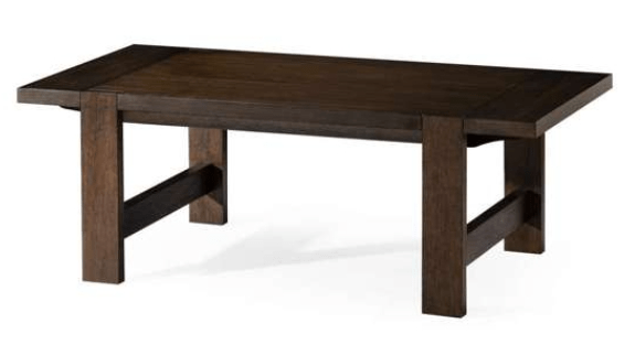 Angelo Rustic Rectangular Wooden Coffee Table In Aged Brown in Coffee Table by Maven Lane