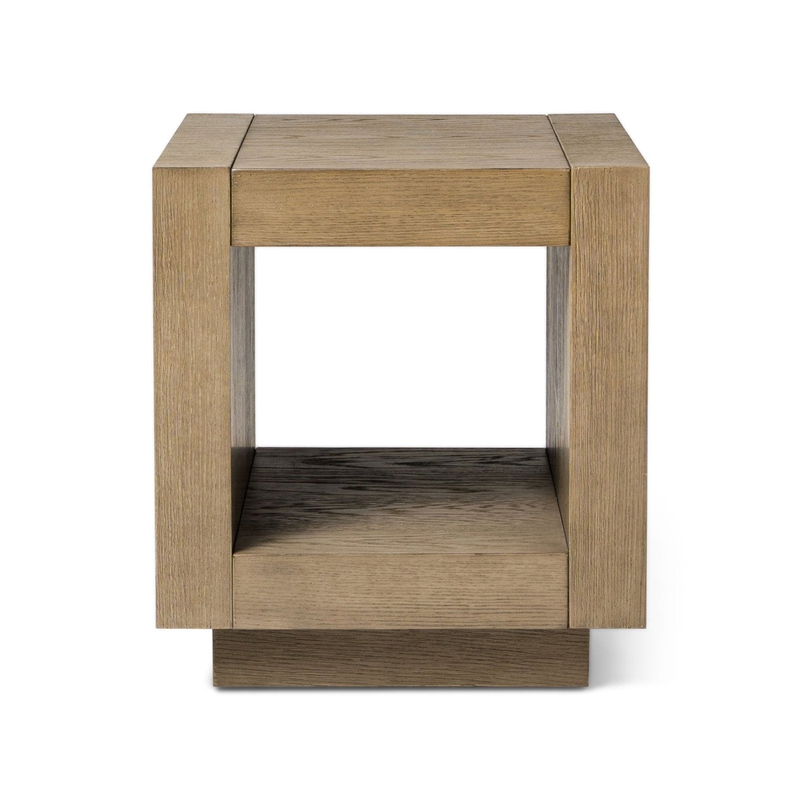 Artemis Contemporary Wooden Side Table in Refined Grey Finish in Accent Tables by Maven Lane