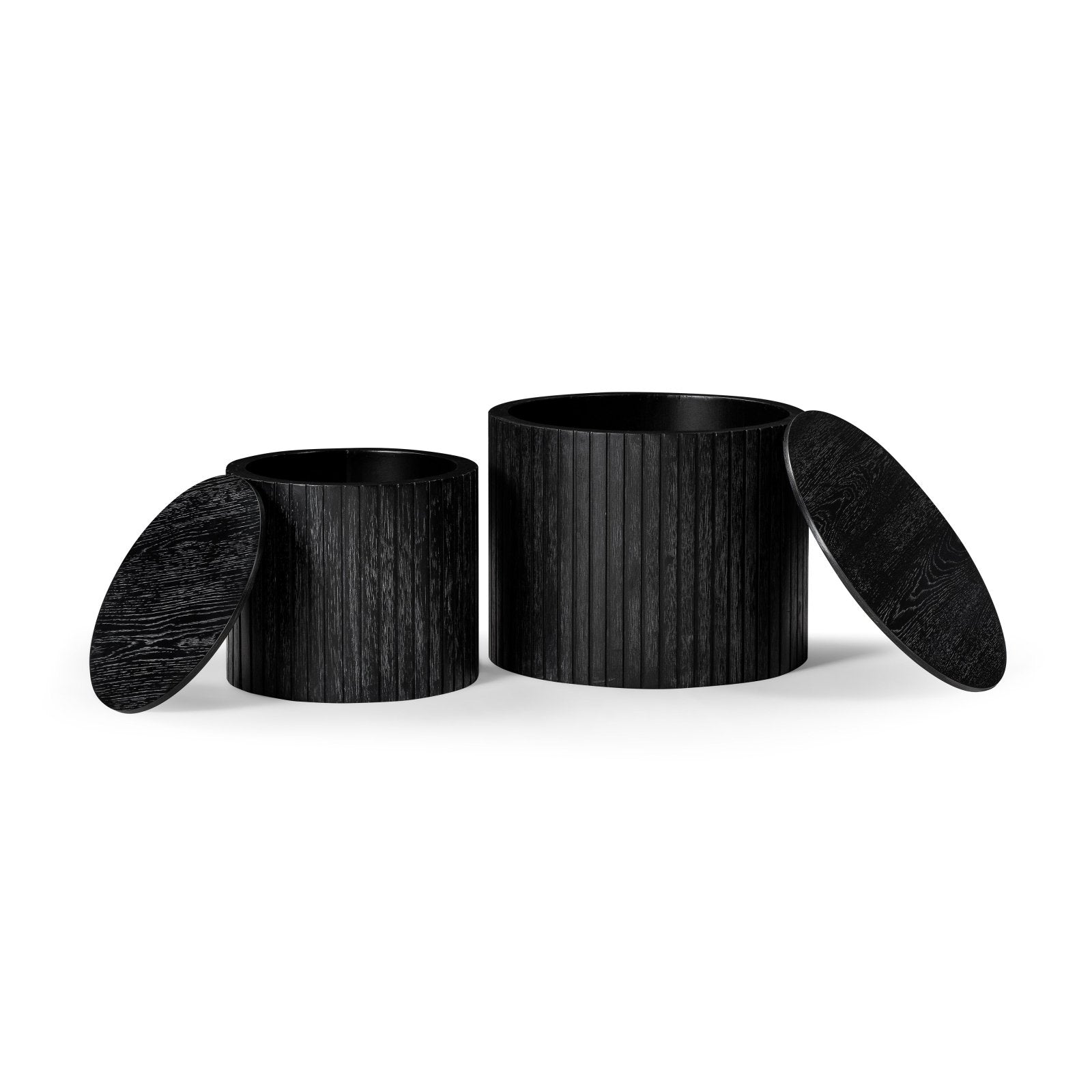 Austin Nesting Tables in Aged Black in Nesting Tables by Maven Lane