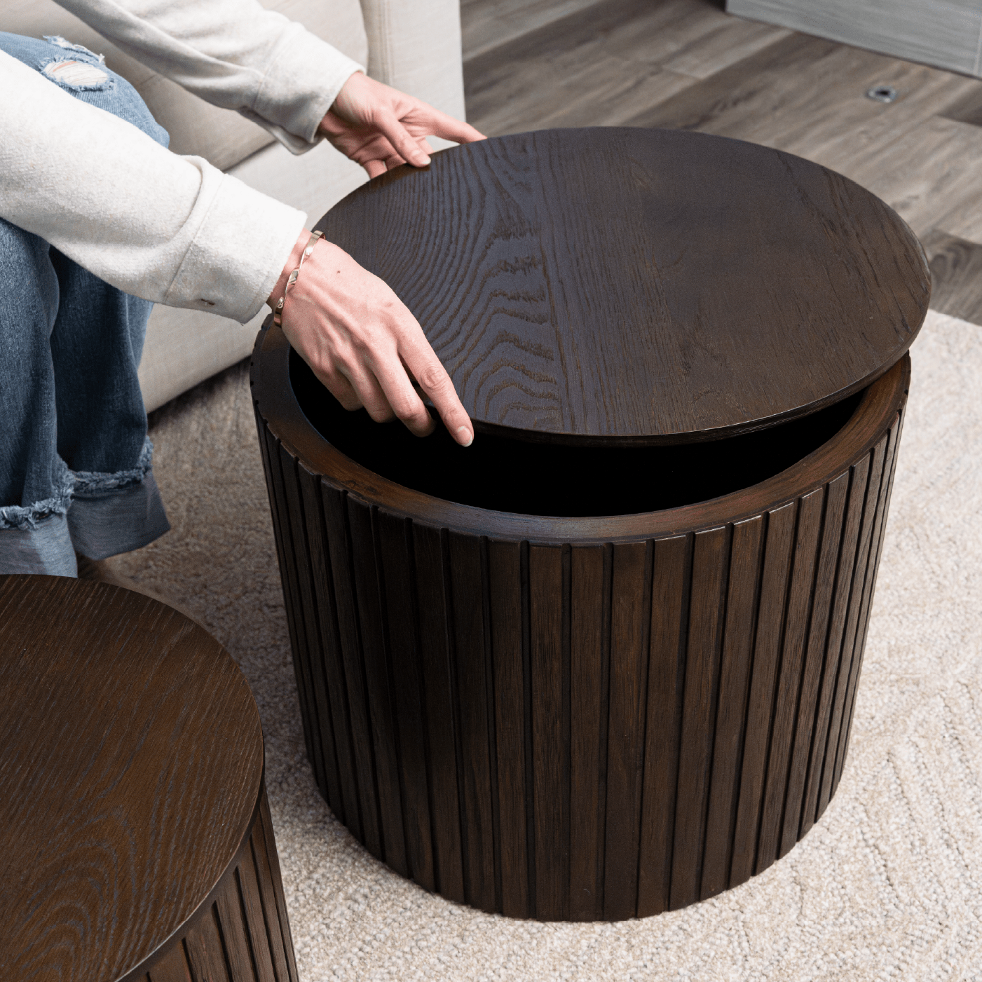 Austin Nesting Tables in Aged Brown in Nesting Tables by Maven Lane