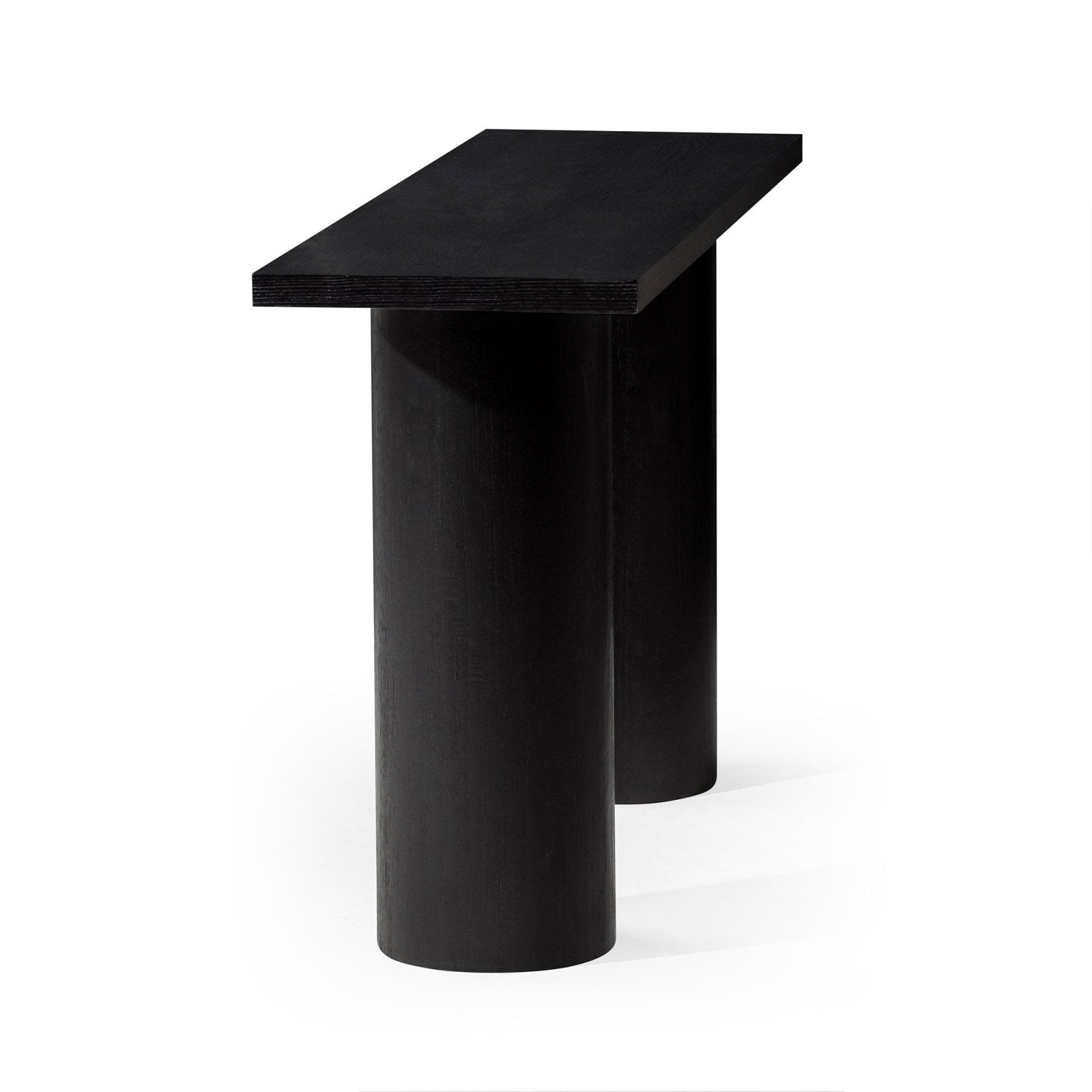 Lana Contemporary Wooden Console Table in Refined Black Finish in Accent Tables by Maven Lane