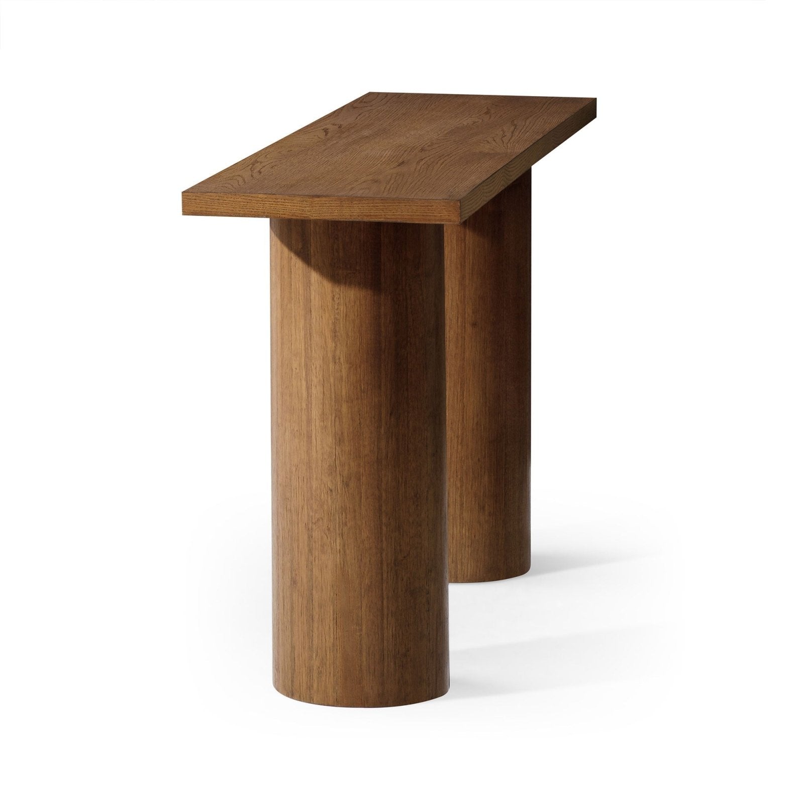 Lana Contemporary Wooden Console Table in Brown Finish in Accent Tables by Maven Lane
