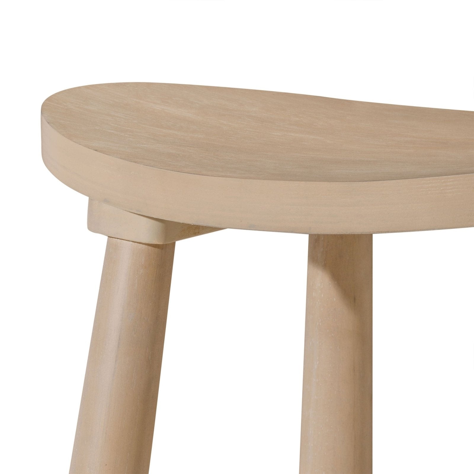 Luna Bar Stool in Light Oak Wood Finish in Stools by Maven Lane