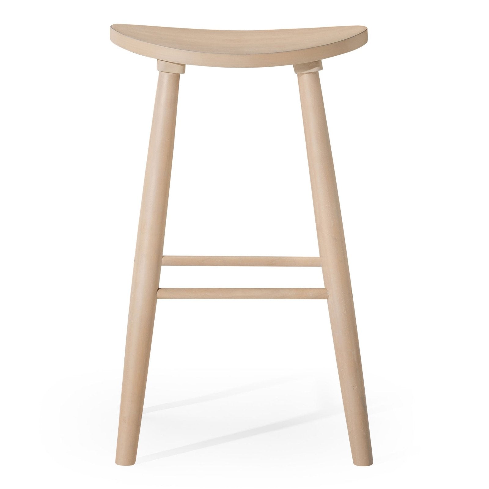 Luna Bar Stool in Light Oak Wood Finish in Stools by Maven Lane