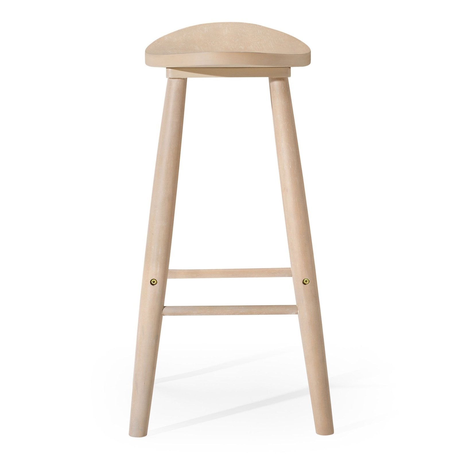 Luna Bar Stool in Light Oak Wood Finish in Stools by Maven Lane