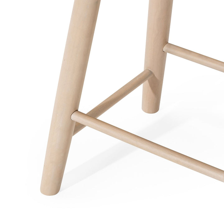 Luna Counter Stool in Light Oak Wood Finish in Stools by Maven Lane