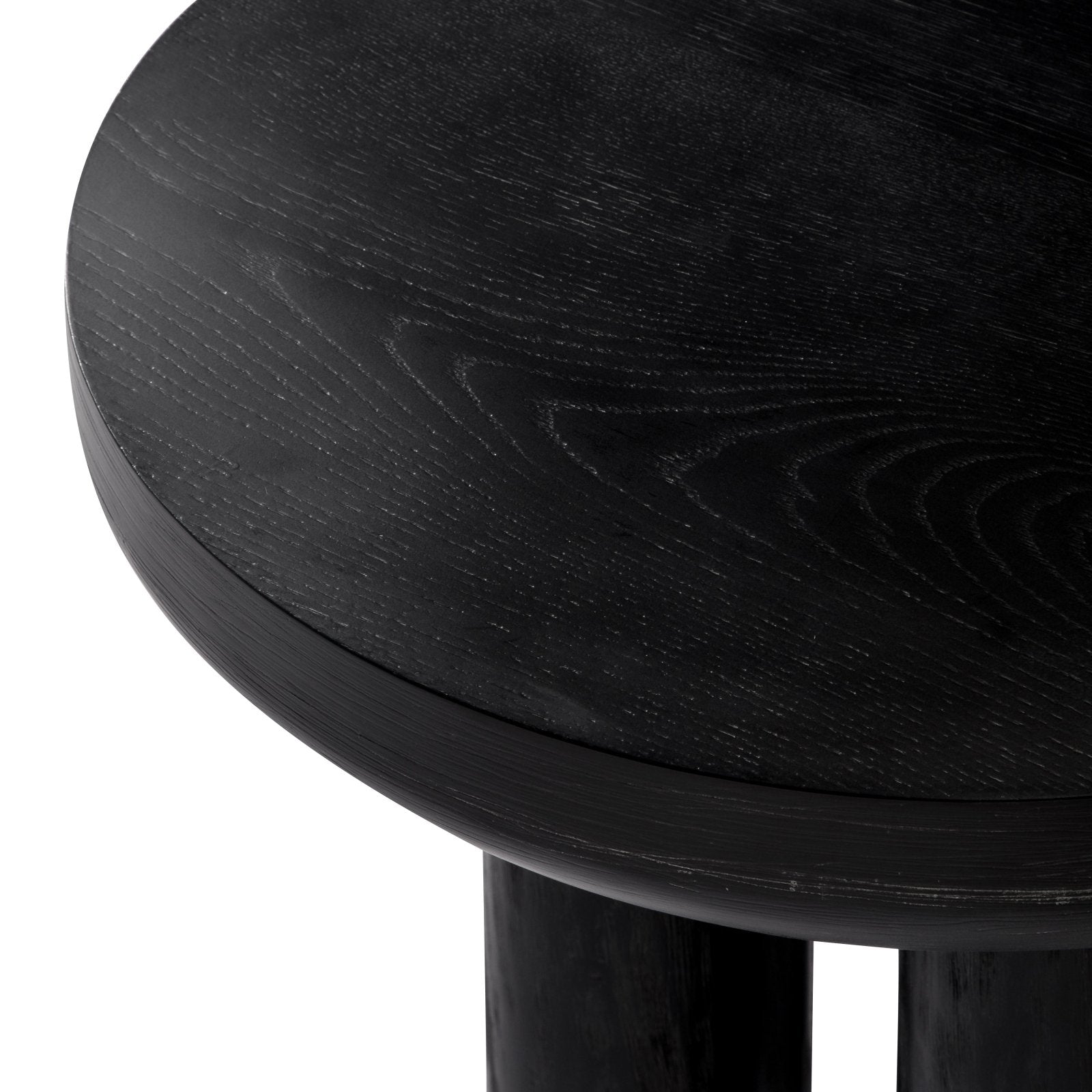 Owen Rustic Wooden Side Table In Aged Black in Maven Lane by Maven Lane