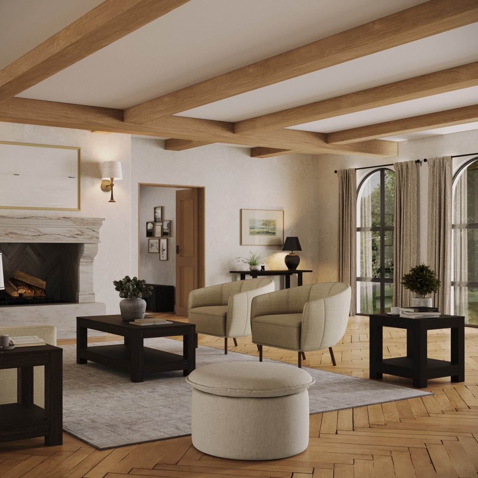 Paulo Coffee Table in Black Finish in Coffee Table by Maven Lane