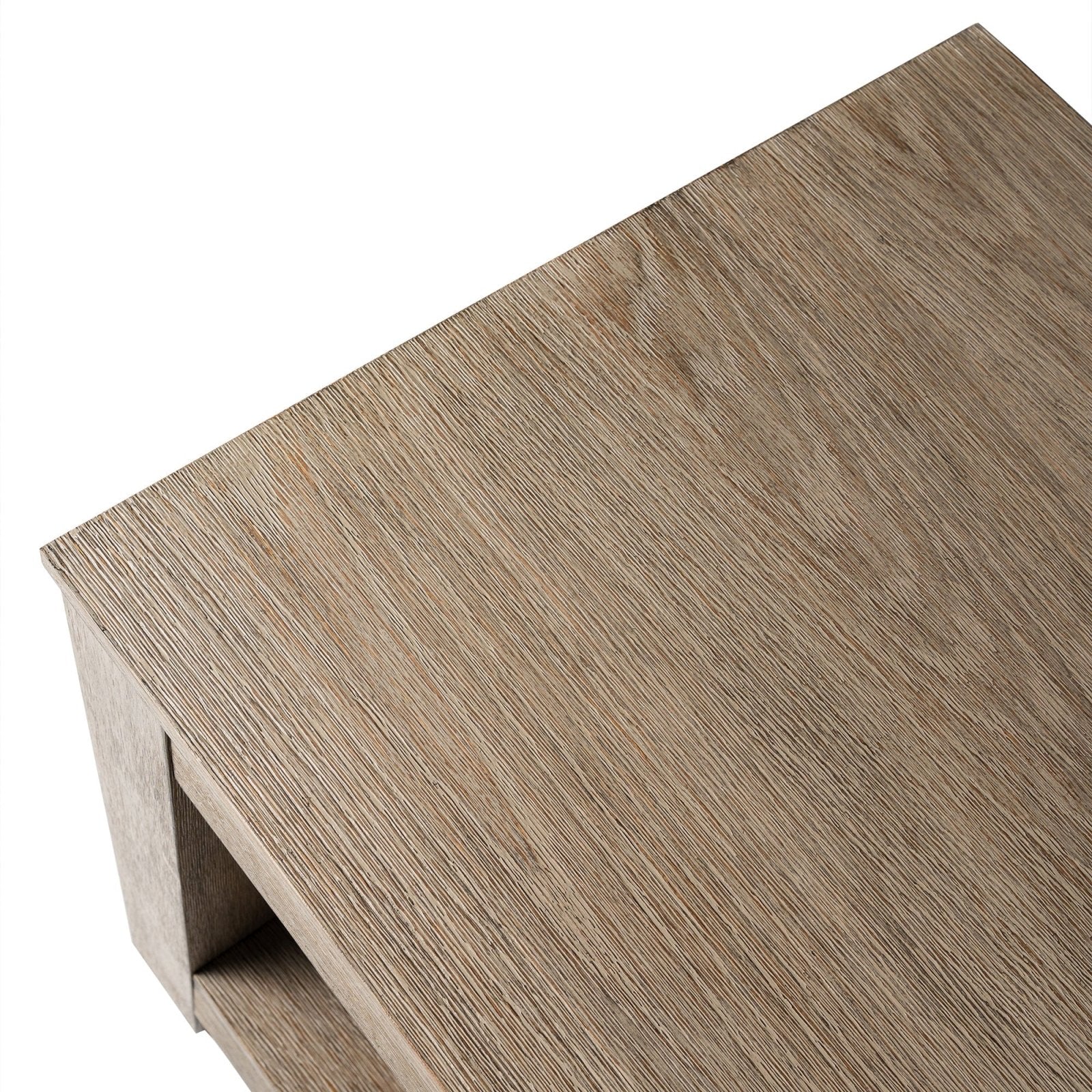 Paulo Wooden Side Table in Weathered Grey Finish in Side Table by Maven Lane