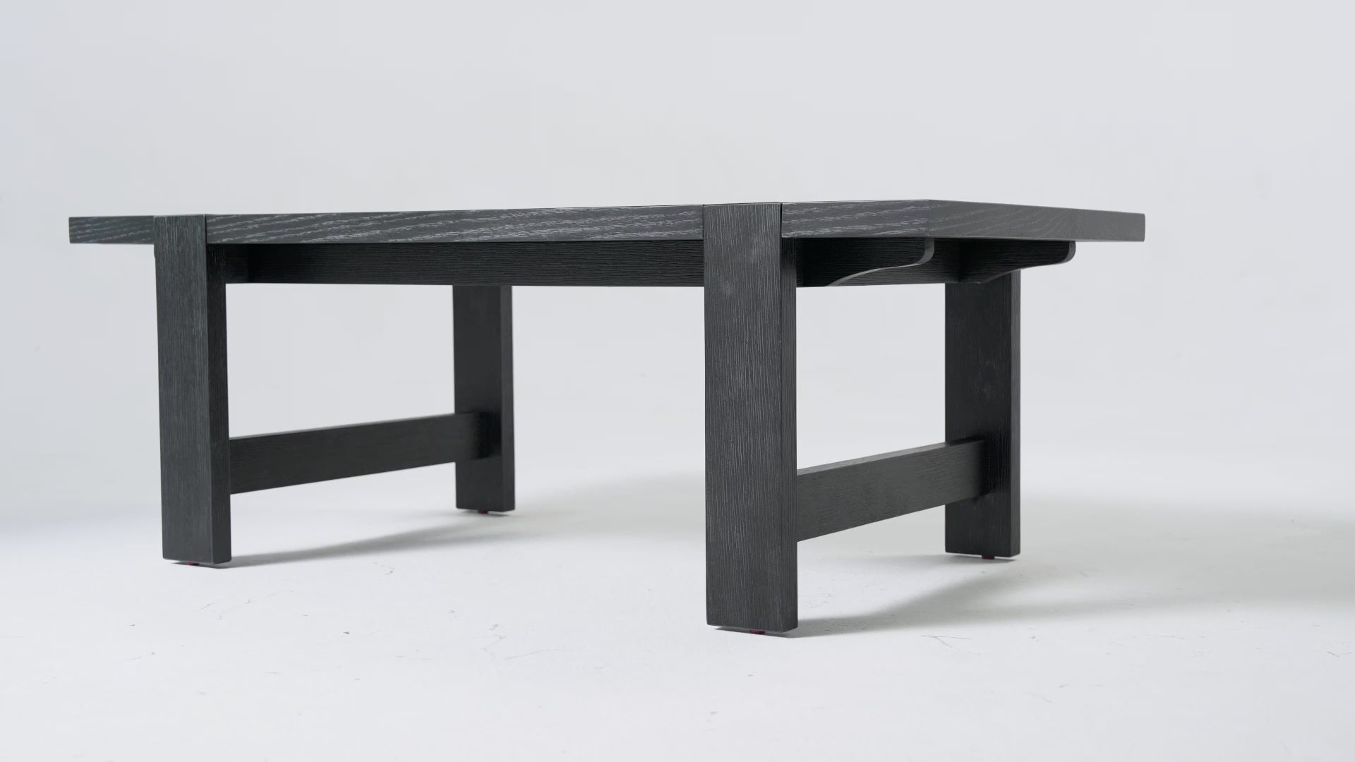 Angelo Rustic Rectangular Wooden Coffee Table In Aged Black in Maven Lane by Maven Lane