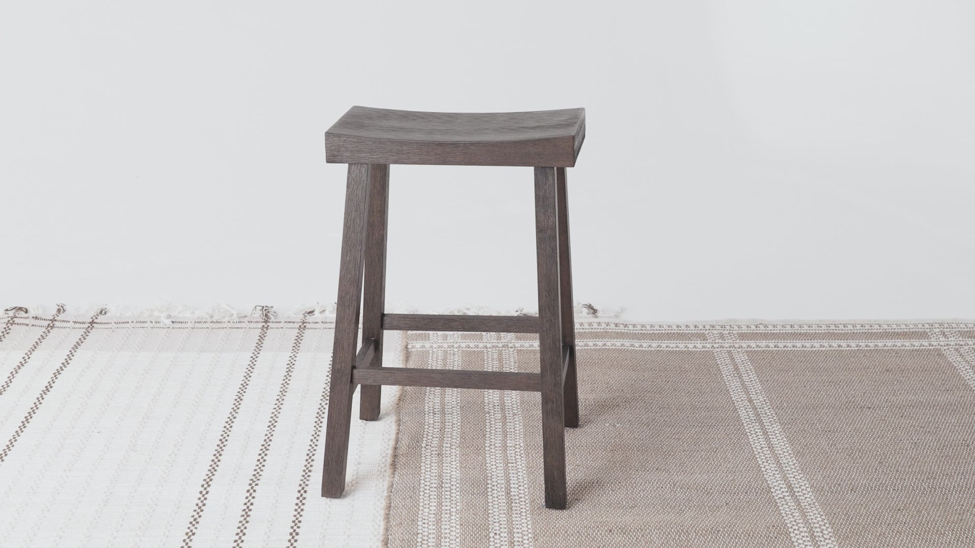 27" Vincent Counter Stool in Antiqued Brown Finish in Stools by Maven Lane