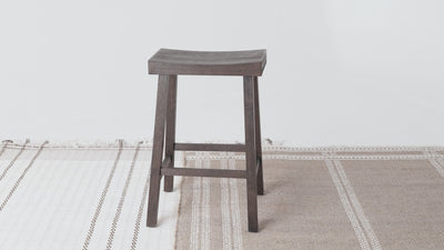 27" Vincent Counter Stool in Antiqued Brown Finish in Stools by Maven Lane