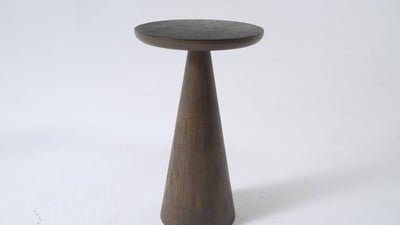 Owen Rustic Wooden Drink Table In Aged Brown in Accent Tables by Maven Lane