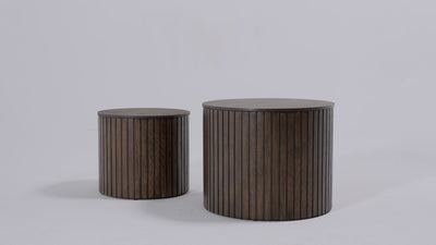 Austin Nesting Coffee Tables in Aged Brown in Nesting Tables by Maven Lane