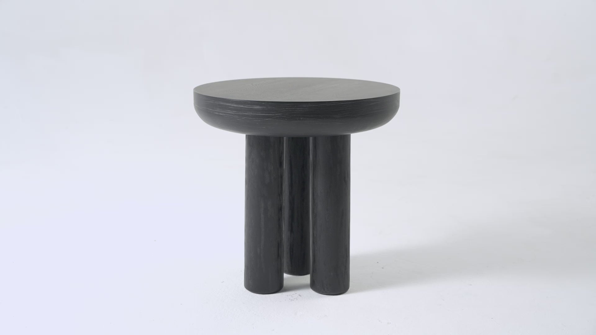 Owen Rustic Wooden Side Table In Aged Black in Accent Tables by Maven Lane