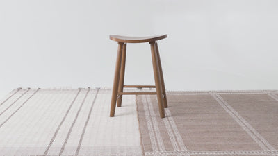 25" Luna Counter Stool in Rustic Natural Wood Finish in Stools by Maven Lane