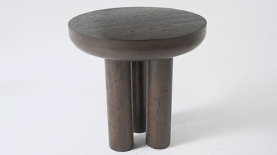 Owen Rustic Wooden Side Table In Aged Brown in Maven Lane by Maven Lane