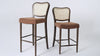 Vera Counter Stool in Brown Finish and Brown Fabric Upholstery in Stools by Maven Lane