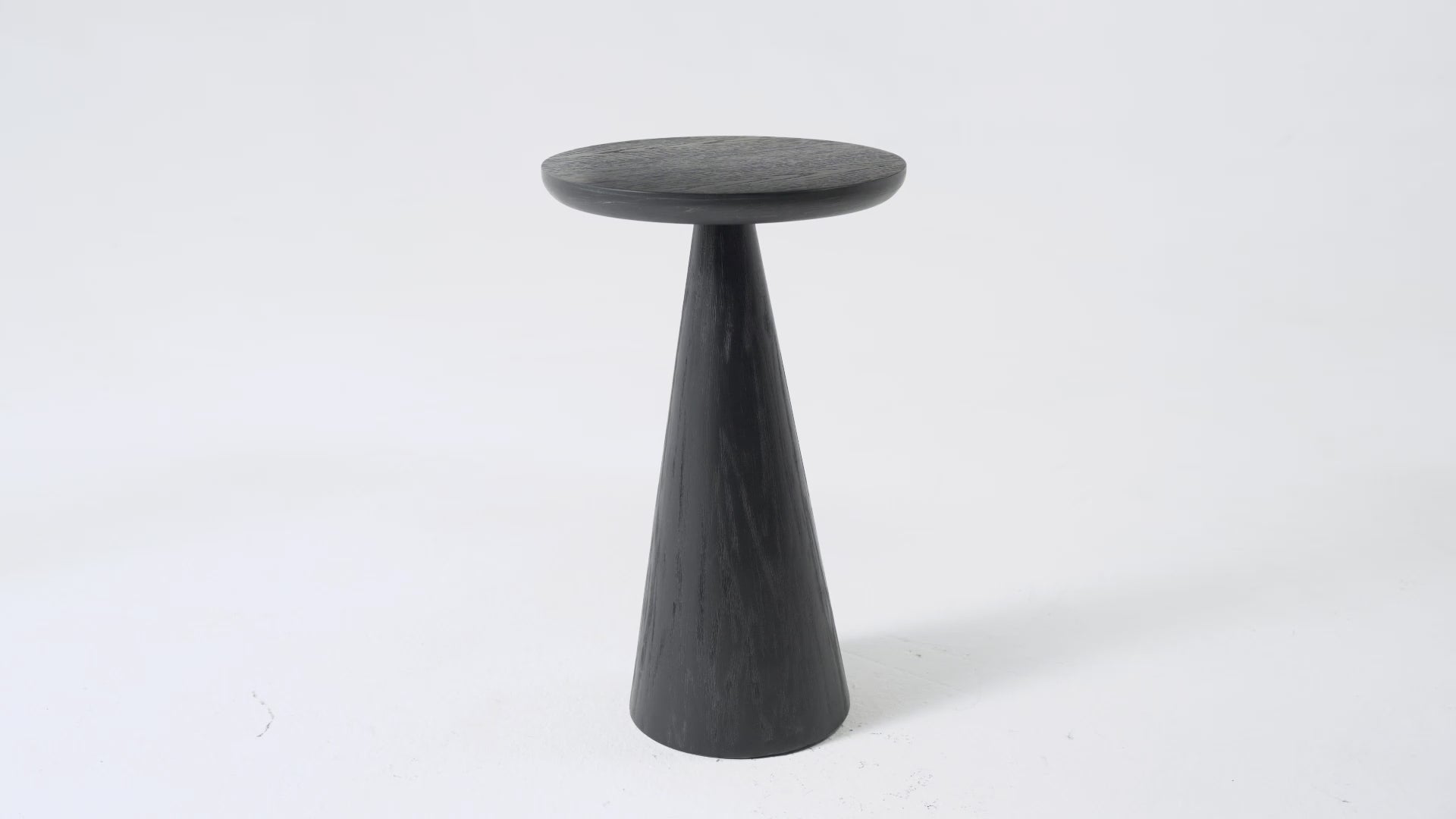 Owen Rustic Wooden Drink Table In Aged Black in Maven Lane by Maven Lane