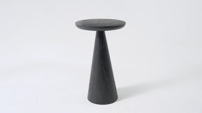 Owen Rustic Wooden Drink Table In Aged Black in Maven Lane by Maven Lane