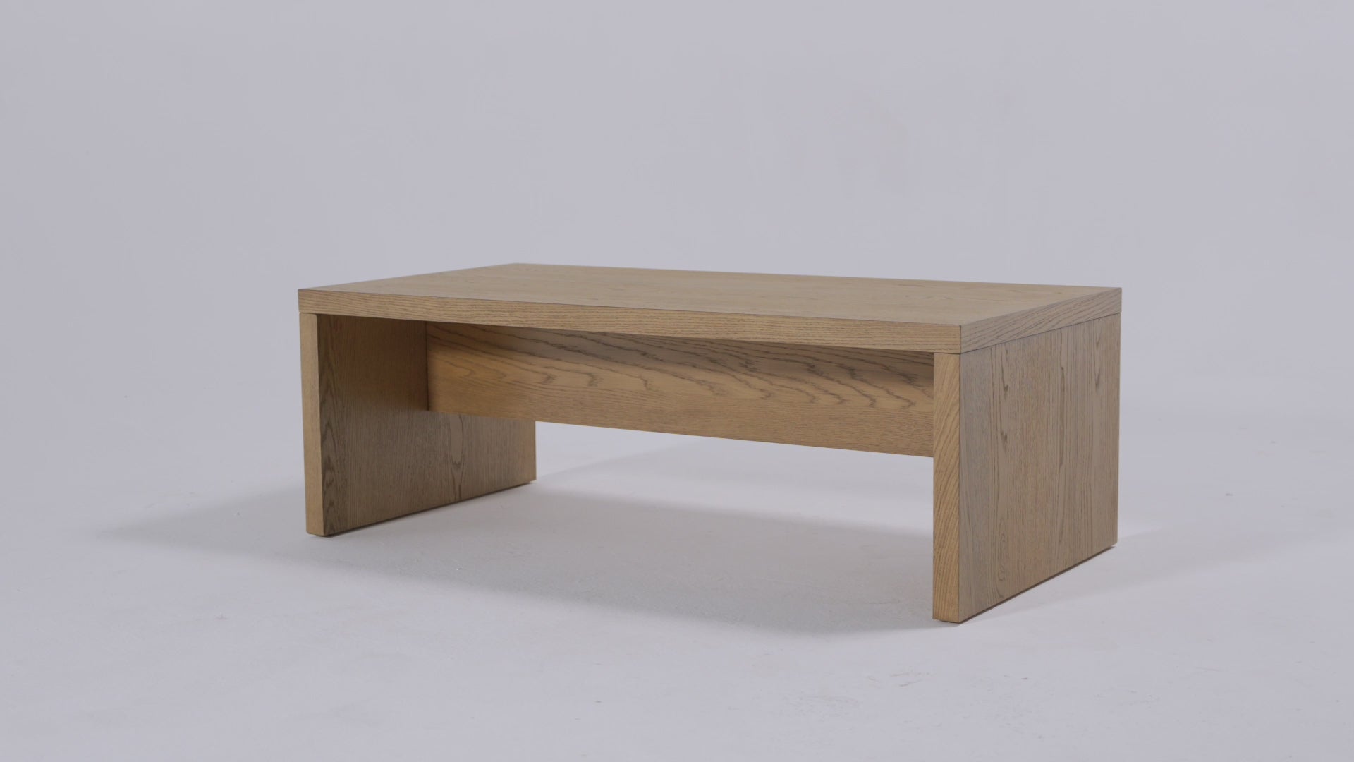 Zeno Rectangular Coffee Table in Aged Natural in Coffee Table by Maven Lane