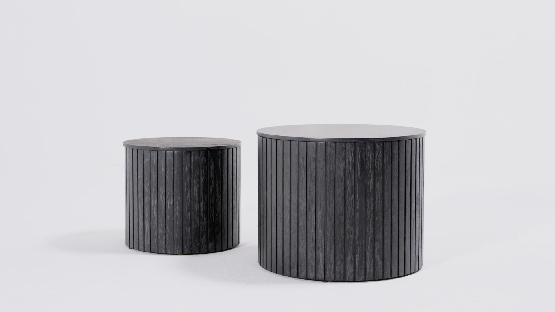 Austin Nesting Tables in Aged Black in Nesting Tables by Maven Lane