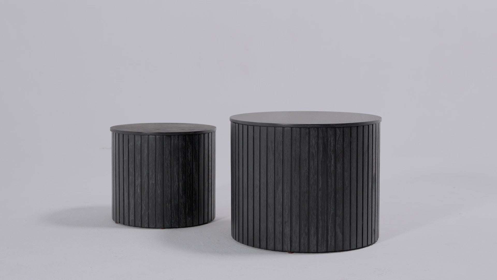 Austin Nesting Coffee Tables in Aged Black in Nesting Tables by Maven Lane