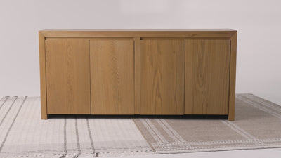 Iris Contemporary Wooden Sideboard in Refined Black Finish in Cabinets by Maven Lane