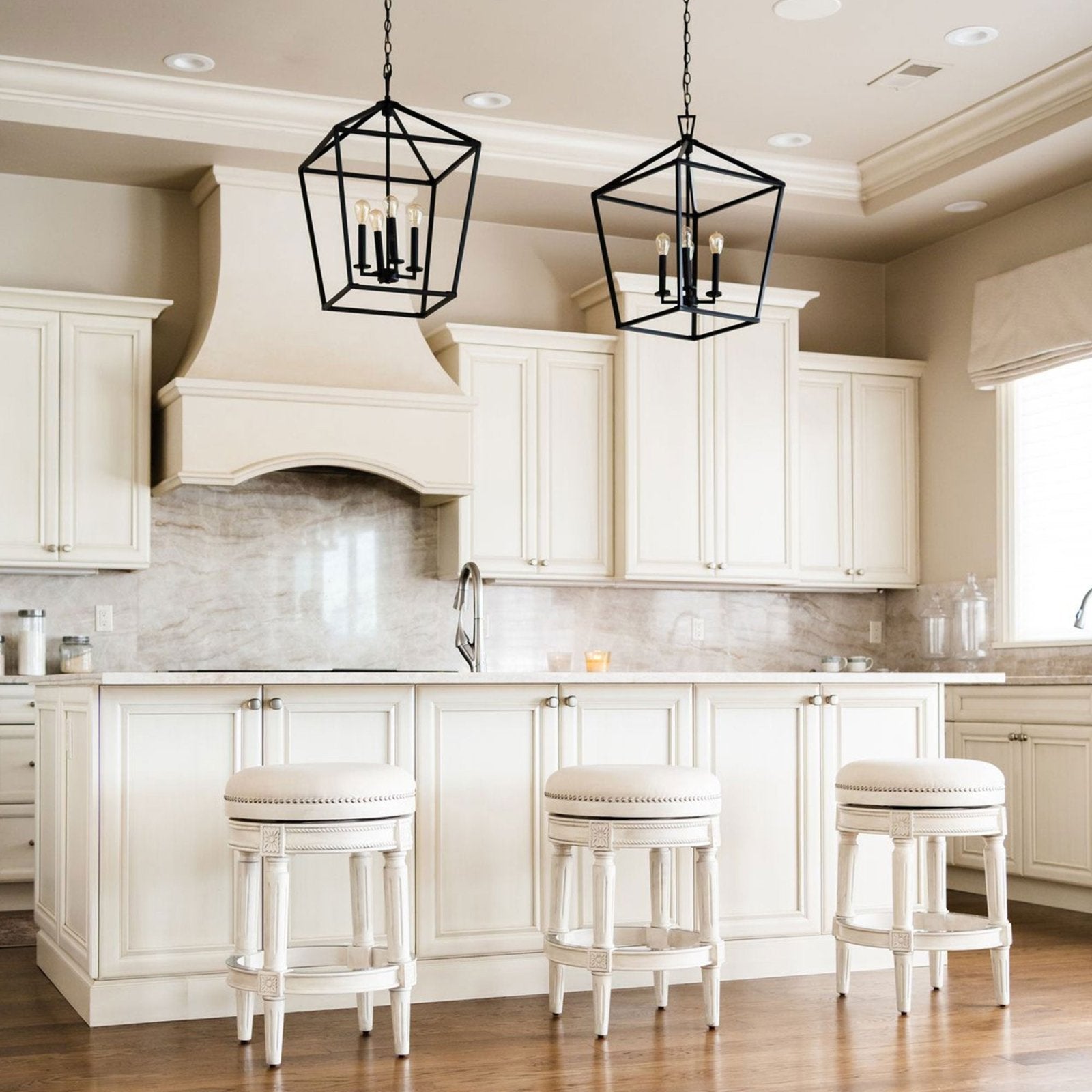 Pullman Backless Bar Stool In White Oak Finish With Natural Fabric Upholstery in Stools by Maven Lane