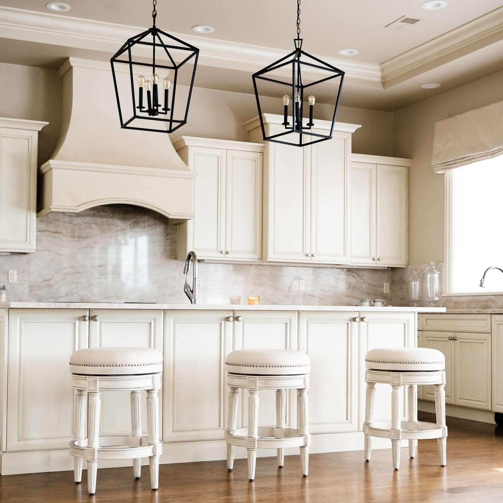 Pullman Backless Counter Stool In White Oak Finish With Natural Fabric Upholstery in Stools by Maven Lane