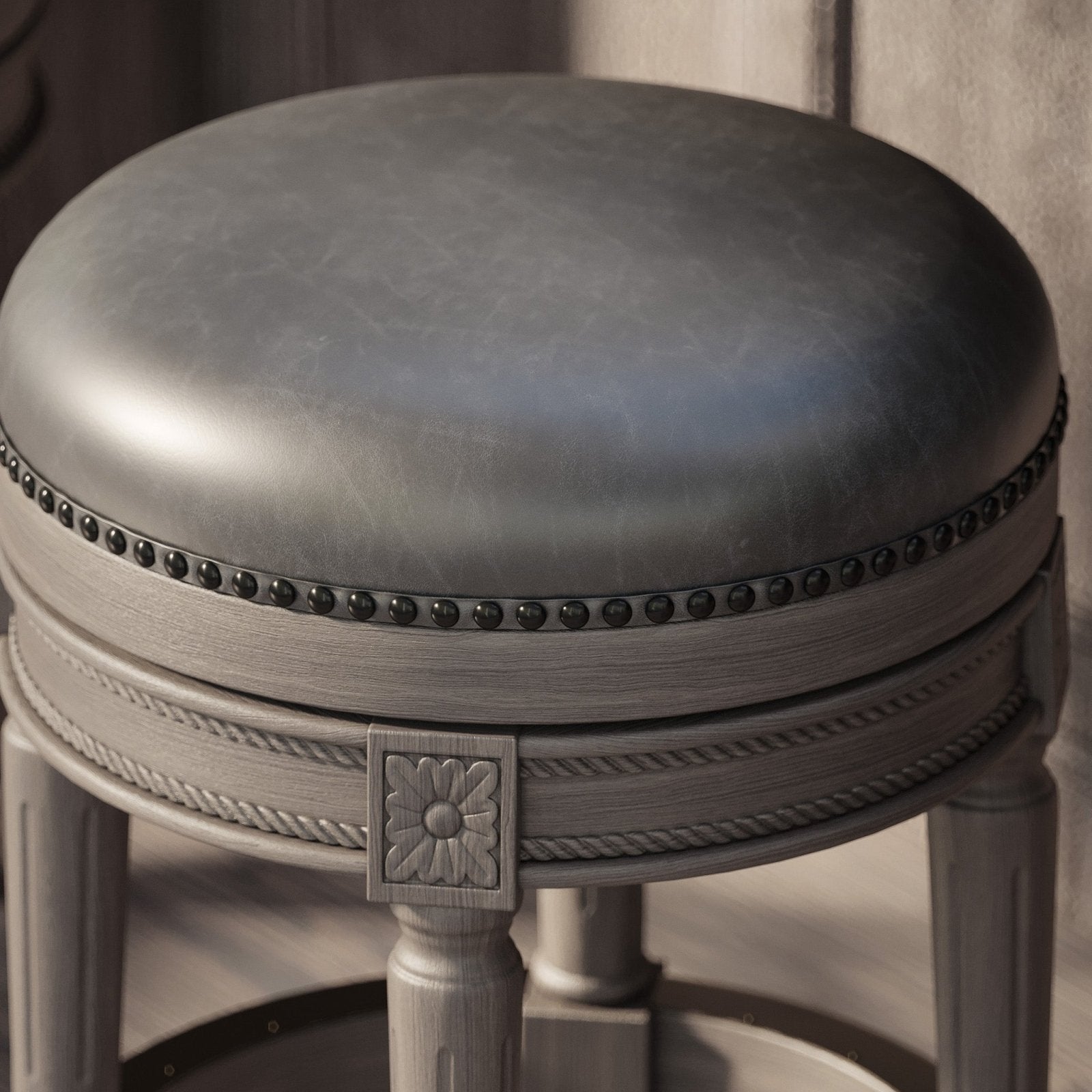 Pullman Backless Leather Counter Stool in Stools by Maven Lane