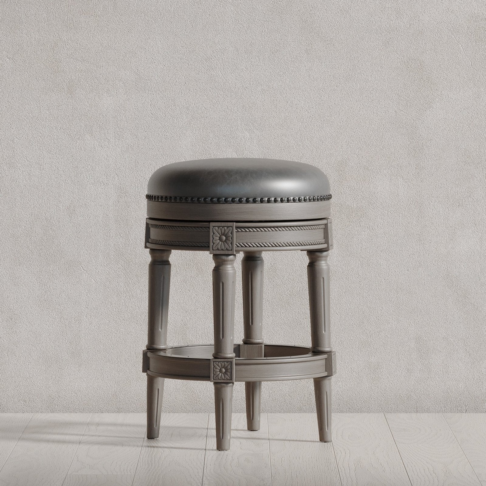 Pullman Backless Leather Counter Stool in Stools by Maven Lane