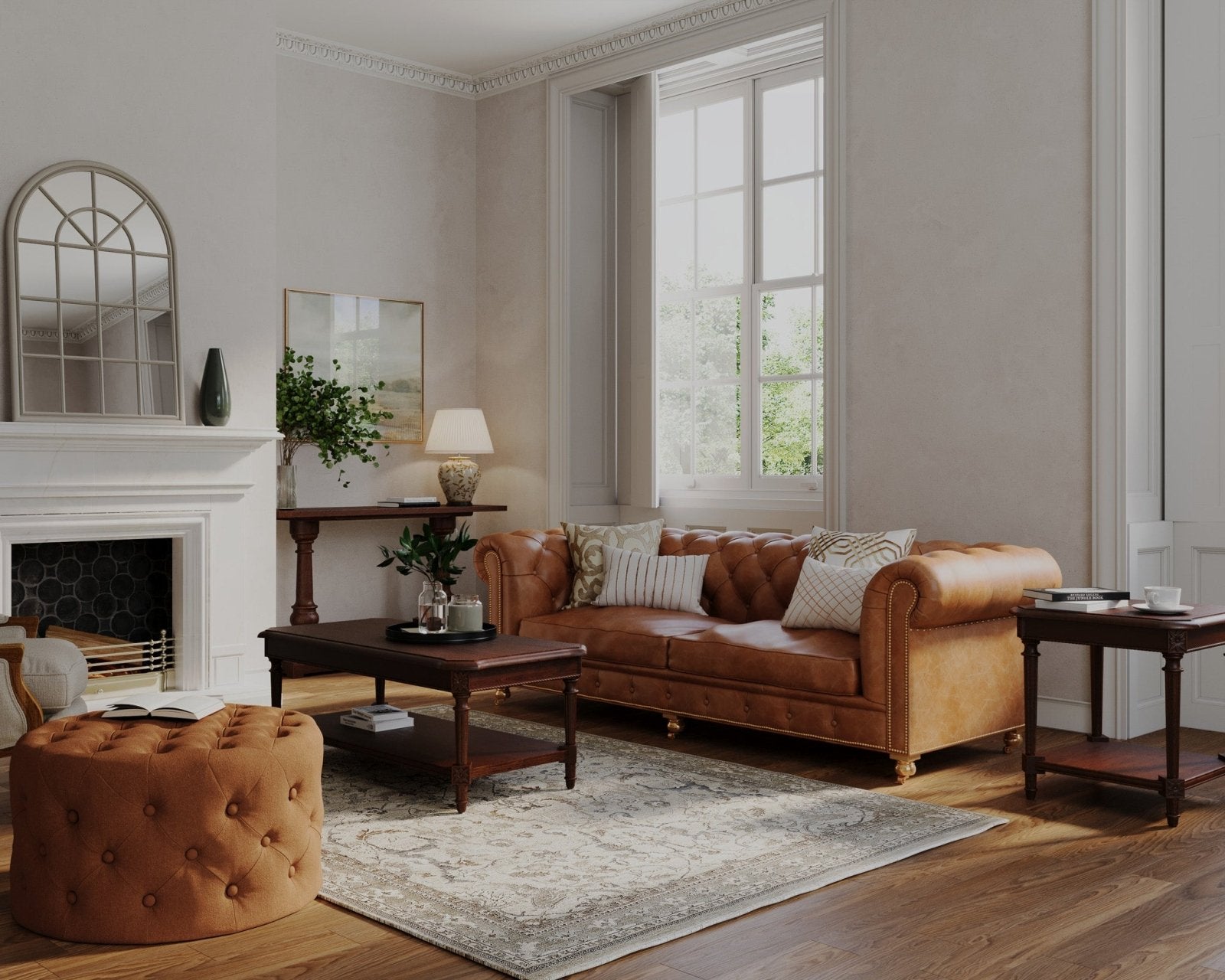 Pullman Traditional Rectangular Wooden Coffee Table in Antiqued Brown Finish in Accent Tables by Maven Lane