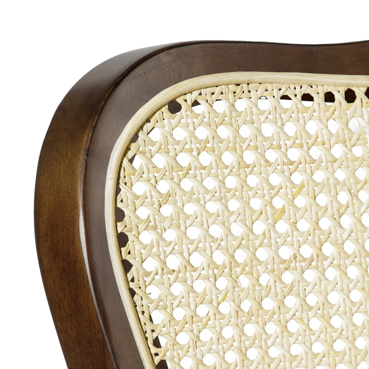 Vera Counter Stool in Brown Finish and Brown Fabric Upholstery in Stools by Maven Lane