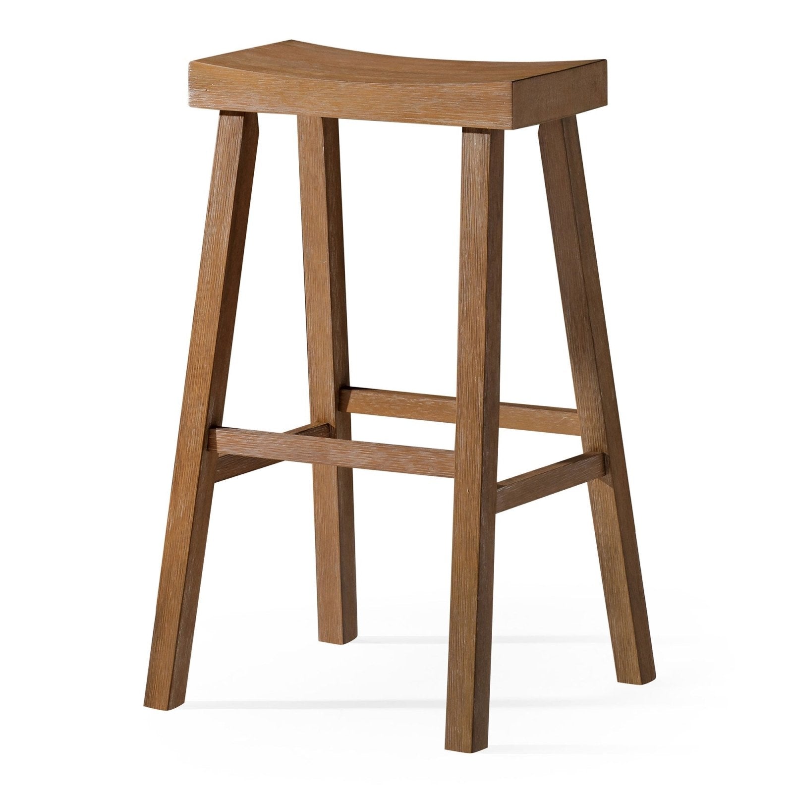 Vincent Bar Stool in Antiqued Natural Finish in Stools by Maven Lane