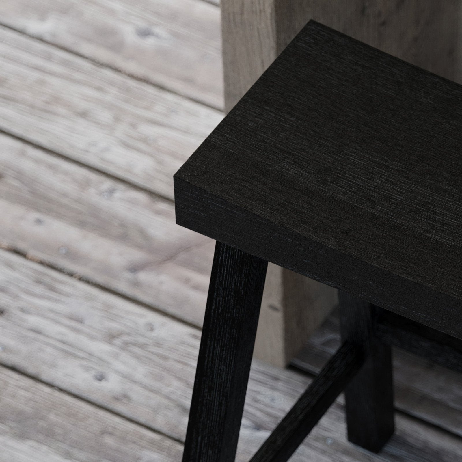 Vincent Counter Stool in Antiqued Black Finish in Stools by Maven Lane