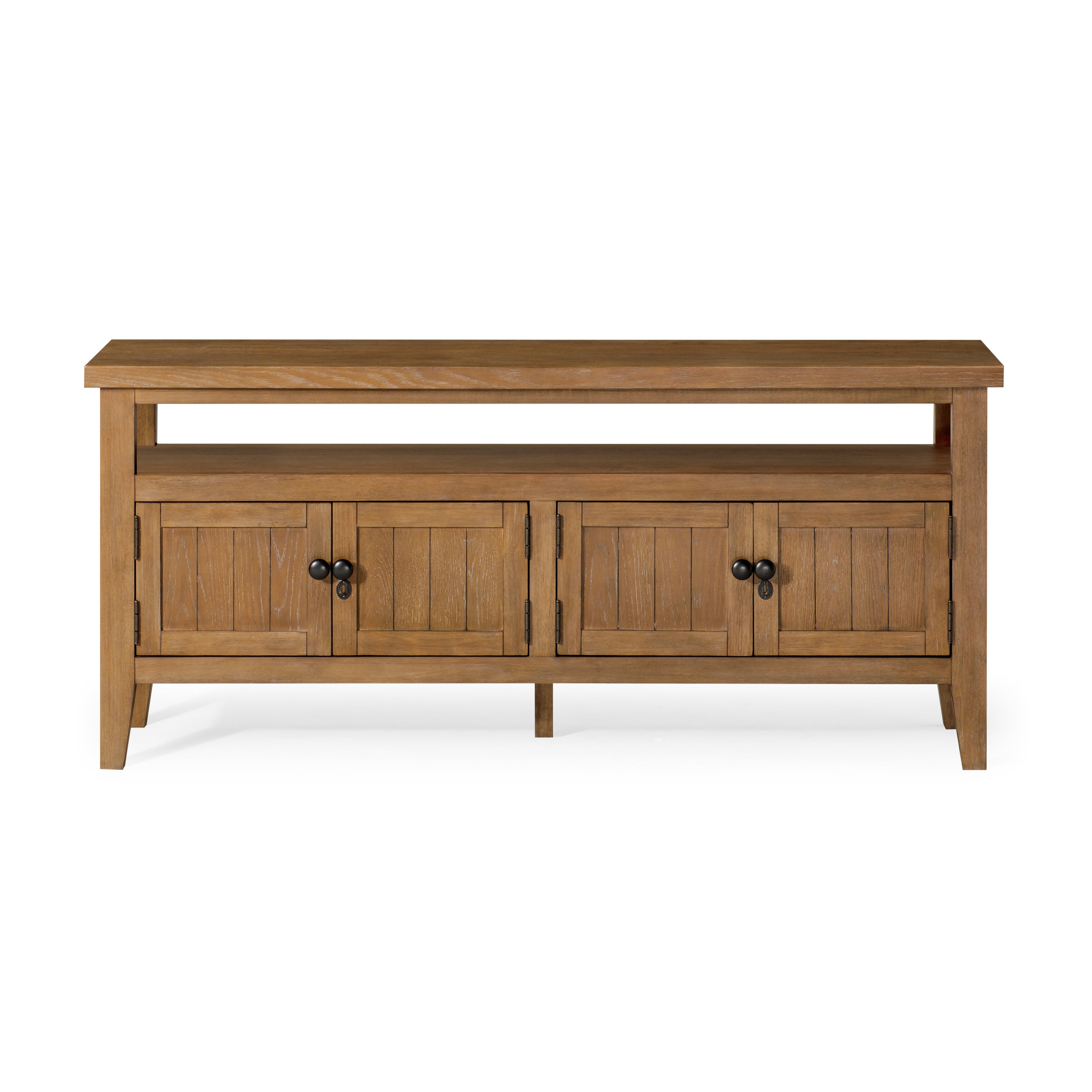 Turner Classical Wooden Media Unit in Antiqued Natural Finish in Media Units by Maven Lane